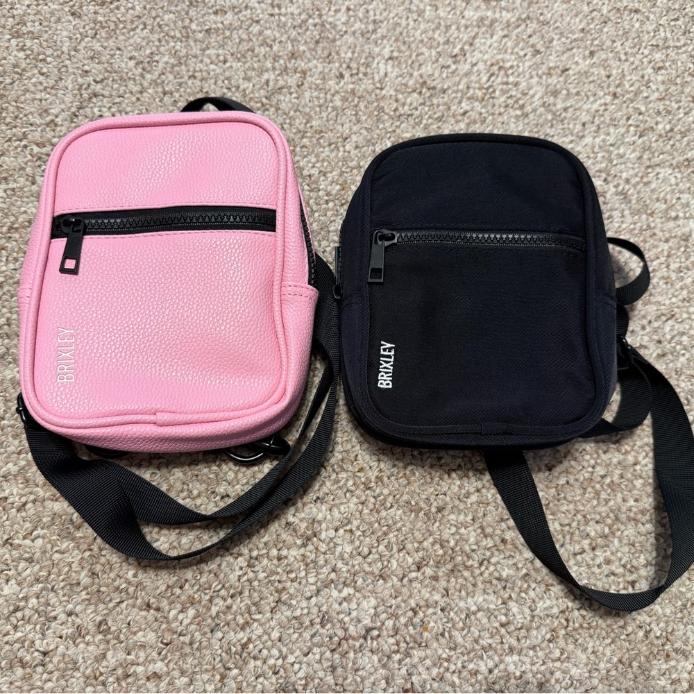 BRIXLEY Pink and Black Crossbody Bags